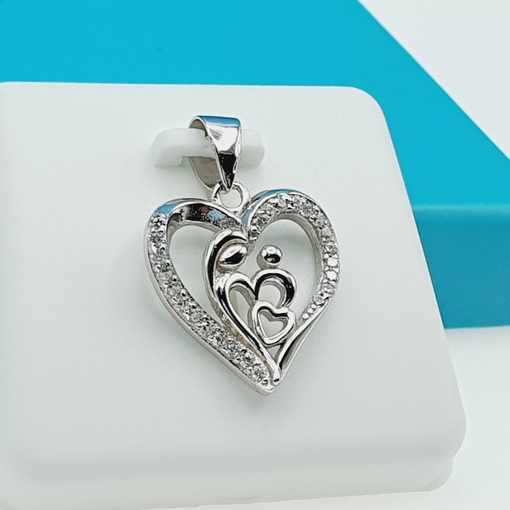 "925 Sterling Silver CZ Beautiful Pendant for Women, 1USPAR4017 - Picture 4 of 11